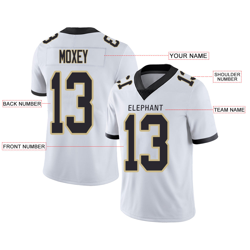 Custom New York Giants Stitched American Football Jerseys Personalize Birthday Gifts White Jersey
