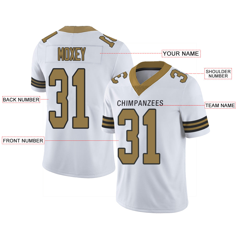 Custom New York Giants Stitched American Football Jerseys Personalize Birthday Gifts White Jersey