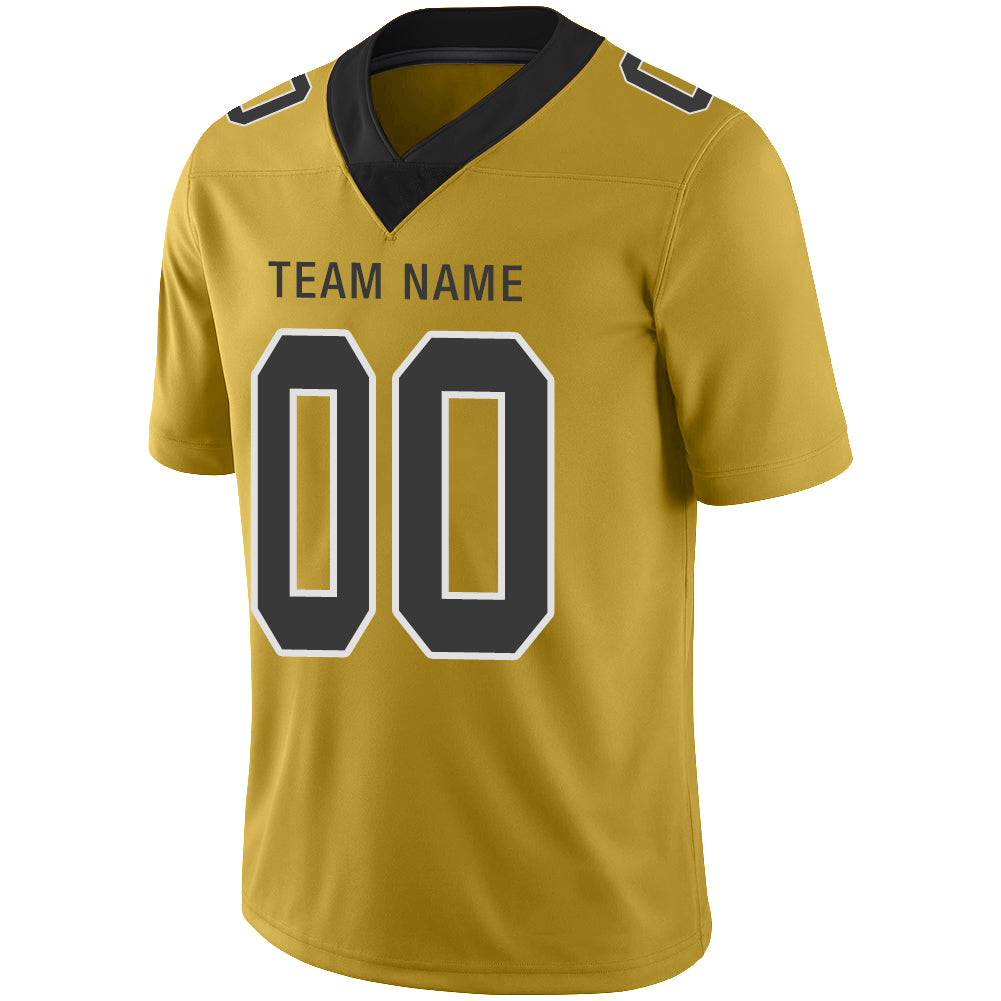Custom New York Giants Stitched American Football Jerseys Personalize Birthday Gifts Gold Jersey