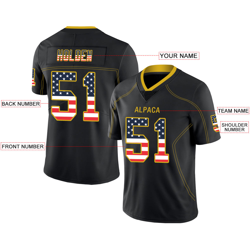 Custom Pittsburgh Steelers Stitched American Football Jerseys Personalize Birthday Gifts Black Jersey