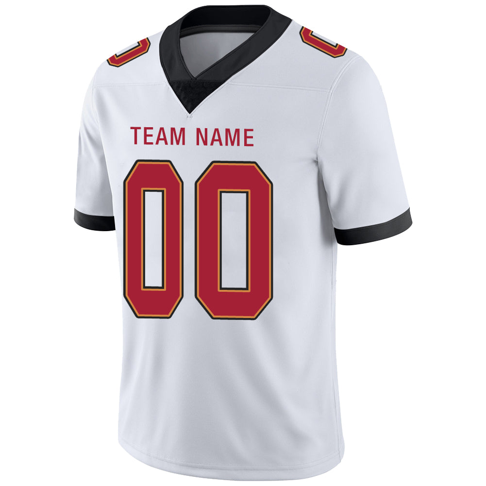 Custom Tampa Bay Buccaneers Stitched American Football Jerseys Personalize Birthday Gifts White Jersey