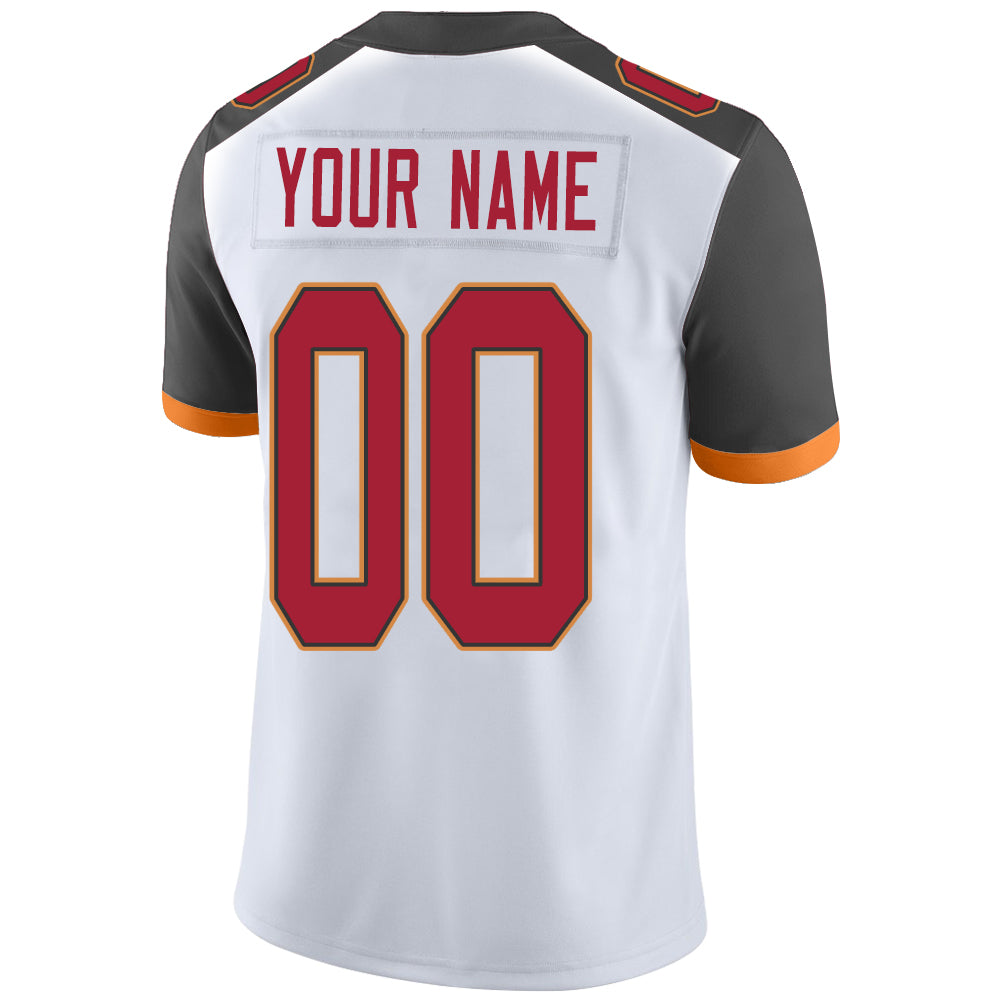 Custom Tampa Bay Buccaneers Stitched American Football Jerseys Personalize Birthday Gifts White Jersey