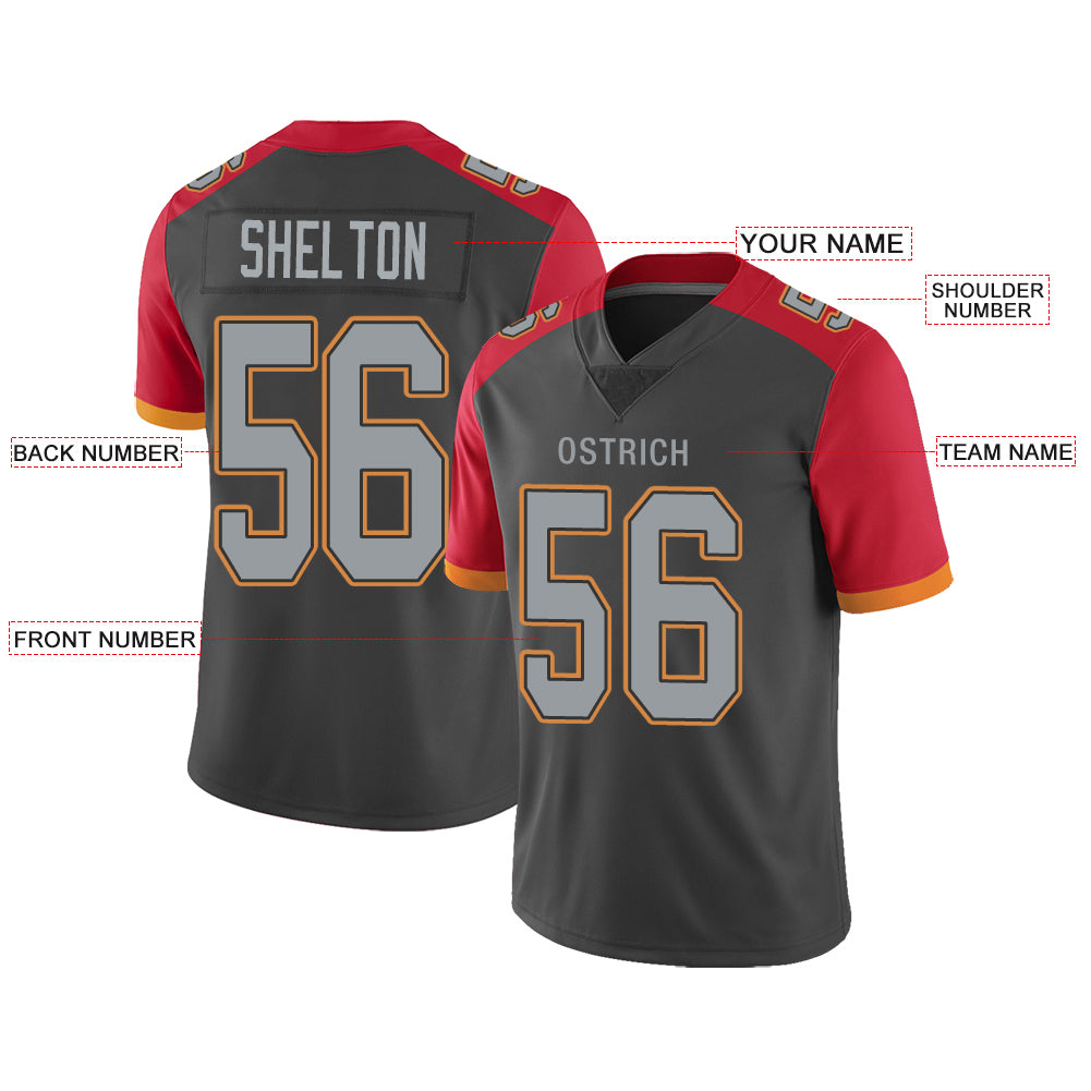 Custom Tampa Bay Buccaneers Stitched American Football Jerseys Personalize Birthday Gifts Black Jersey