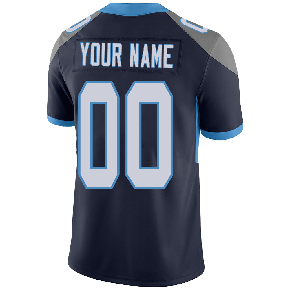 Custom Tennessee Titans Stitched American Football Jerseys Personalize Birthday Gifts Navy Jersey