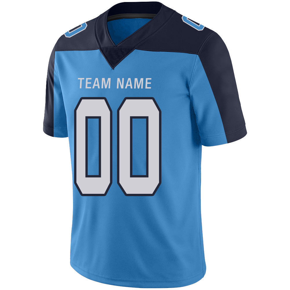Custom Tennessee Titans Stitched American Football Jerseys Personalize Birthday Gifts Light Blue Jersey