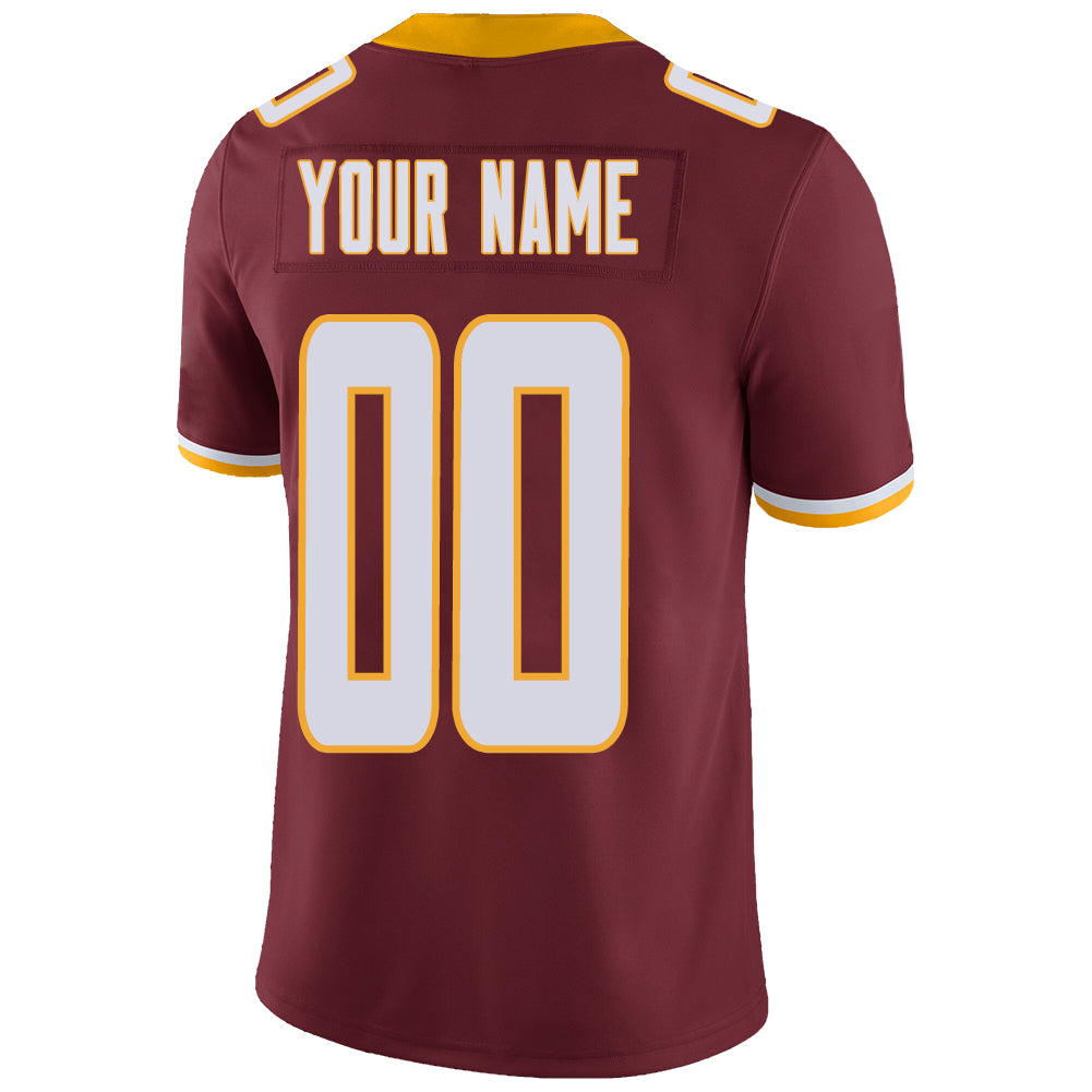 Custom Washington Redskins Stitched American Football Jerseys Personalize Birthday Gifts Red Jersey