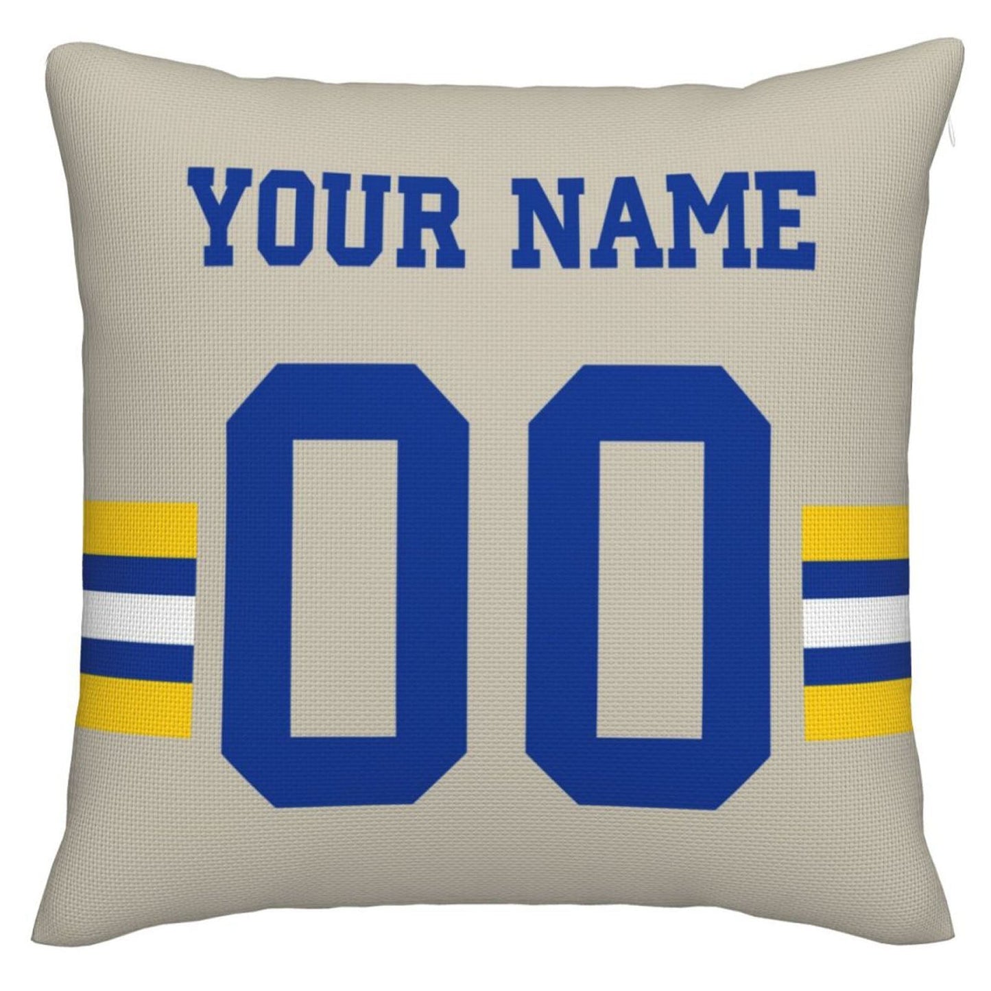 Custom LA.Rams Pillow Decorative Throw Pillow Case - Print Personalized Football Team Fans Name & Number Birthday Gift Football Pillows