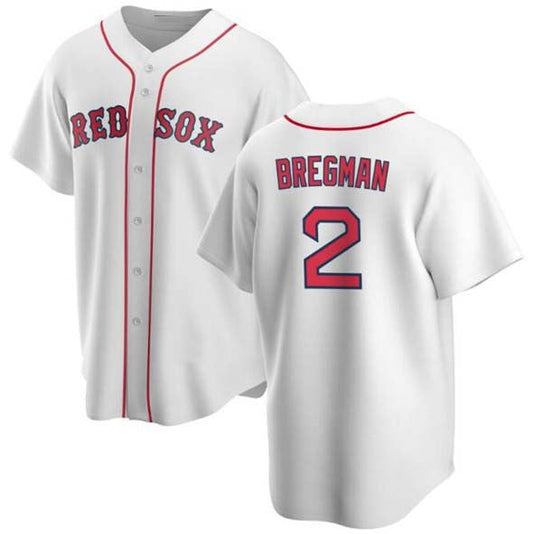 Boston Red Sox #2 Alex Bregman White 2024 Cool Base Stitched Baseball Jersey