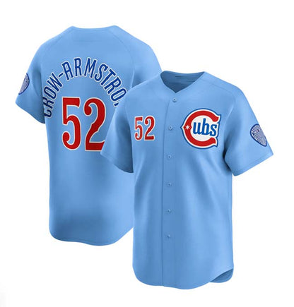 Chicago Cubs #52 Pete Crow-Armstrong 2024-25 Blue 2nd Alternate Limited Stitched Baseball Jersey