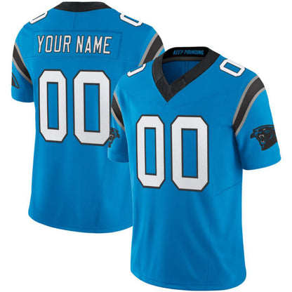 Custom Carolina Panthers 2024 Blue Vapor F.U.S.E. Limited All Stitched Jersey