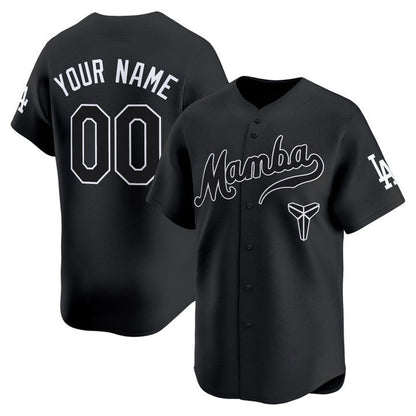 Custom Los Angeles Dodgers Black Mamba Vapor Premier Limited Custom Jersey - All Stitched Baseball Jersey