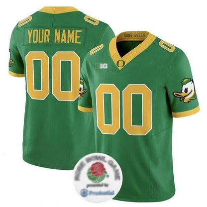 Custom O.Ducks Active Player Green 2024 F.U.S.E. Rose Bowl Vapor Limited Stitched Football American College Jerseys