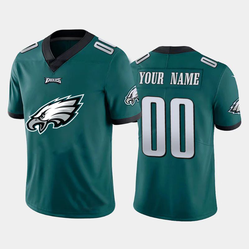 Custom P.Eagles Green Team Big Logo Vapor Untouchable LimitedFootball Stitched Jersey