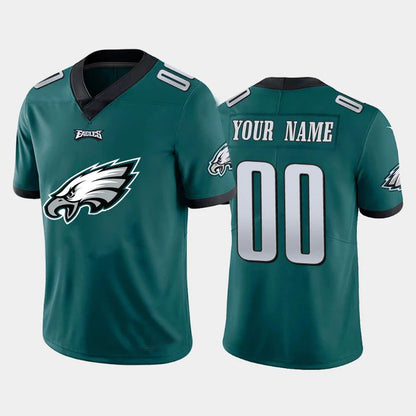 Custom P.Eagles Green Team Big Logo Vapor Untouchable LimitedFootball Stitched Jersey