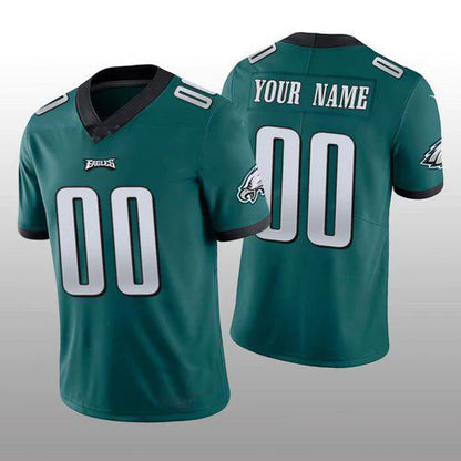 Custom P.Eagles Midnight Green Vapor Limited American Football Stitched Jerseys