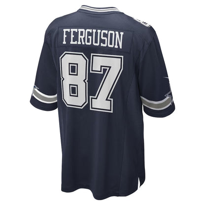D.Cowboys #87 Jake Ferguson Navy Team Game American Football Jerseys