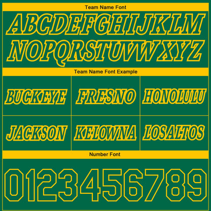 Custom Kelly Green Yellow Pinstripe Fade Fashion Authentic Basketball Shorts