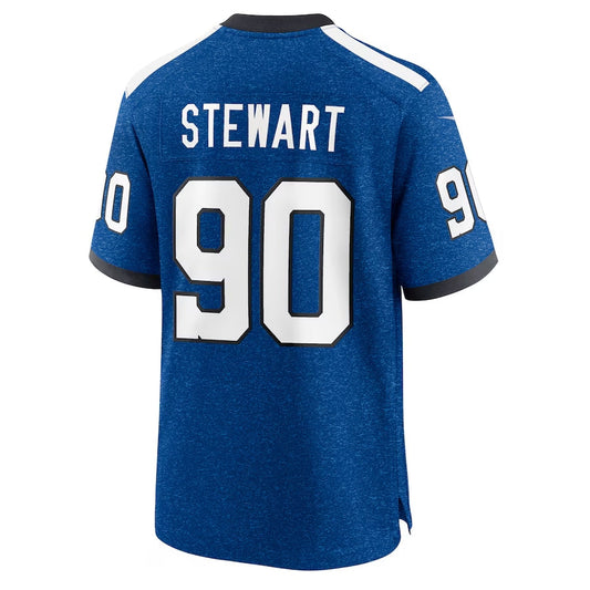 IN.Colts #90 Grover Stewart Royal Indiana Nights Alternate Game Stitched American Football Jerseys