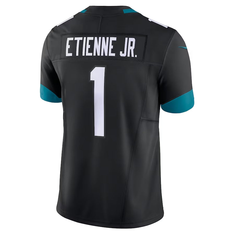 J.Jaguars #1 Travis Etienne Black Vapor F.U.S.E. Limited Stitched American Football Jerseys