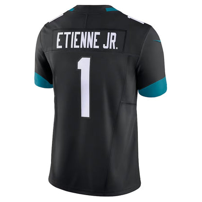 J.Jaguars #1 Travis Etienne Black Vapor F.U.S.E. Limited Stitched American Football Jerseys