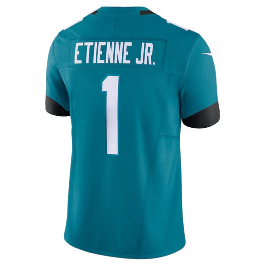 J.Jaguars #1 Travis Etienne Teal Vapor F.U.S.E. Limited Stitched American Football Jerseys