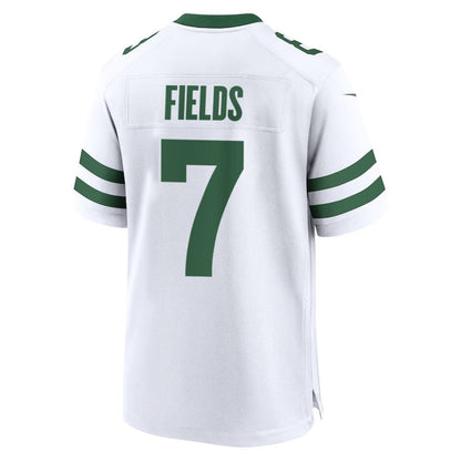 NY.Jets #7 Justin Fields White Game Stitched American Football Jersey