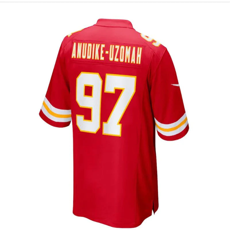 KC.Chiefs #97 Felix Anudike-Uzomah 2023 Draft First Round Pick Red Stitched American Football Jerseys