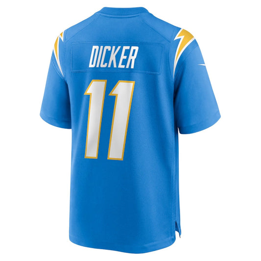 LA.Chargers #11 Cameron Dicker Powder Blue Game Stitched American Football Jerseys