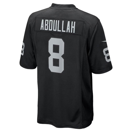 LV.Raiders #8 Ameer Abdullah Black Team Game Stitched American Football Jerseys