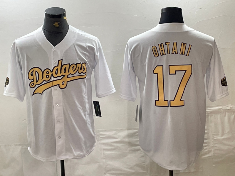 Los Angeles Dodgers #17 Shohei Ohtani White 2022 All Star Stitched Flex Base Baseball Jersey