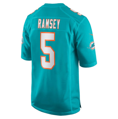 M.Dolphins #5 Jalen Ramsey Aqua Team Color Game  Stitched American Football Jerseys