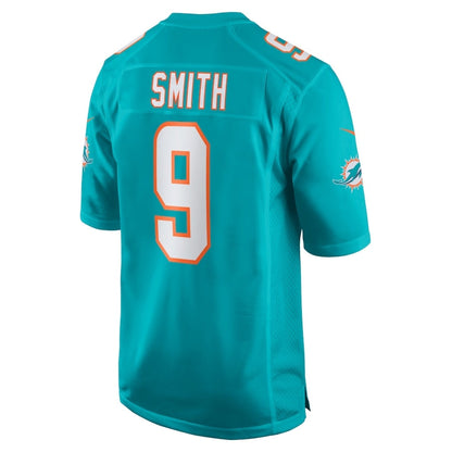 M.Dolphins #9 Jonnu Smith Aqua Game Stitched American Football Jerseys