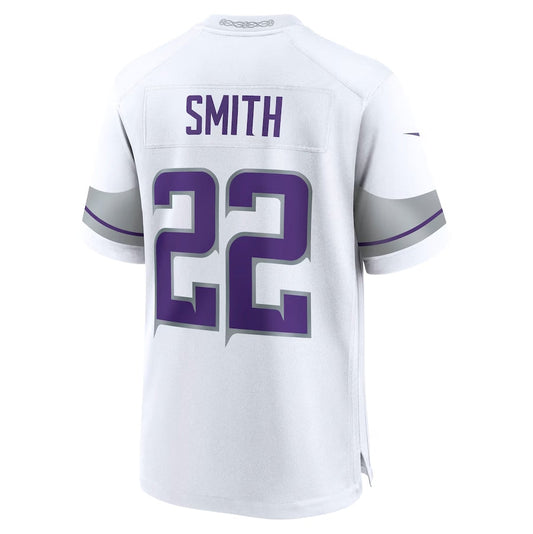 MN.Vikings #22 Harrison Smith White Alternate Game Stitched American Football Jerseys