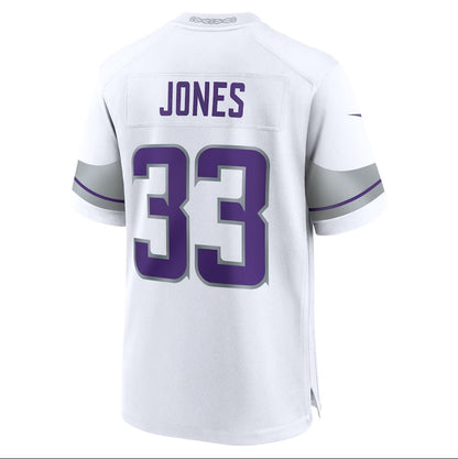 MN.Vikings #33 Aaron Jones White Alternate Game Player Stitched American Football Jerseys