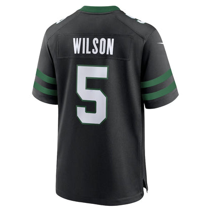 NY.Jets #5 Garrett Wilson Alternate Game Jersey - Legacy Black American Football Jerseys