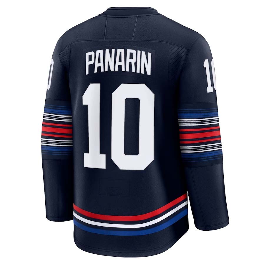 NY.Rangers #10 Artemi Panarin Fanatics Alternate Premium Jersey - Navy Stitched American Hockey Jerseys