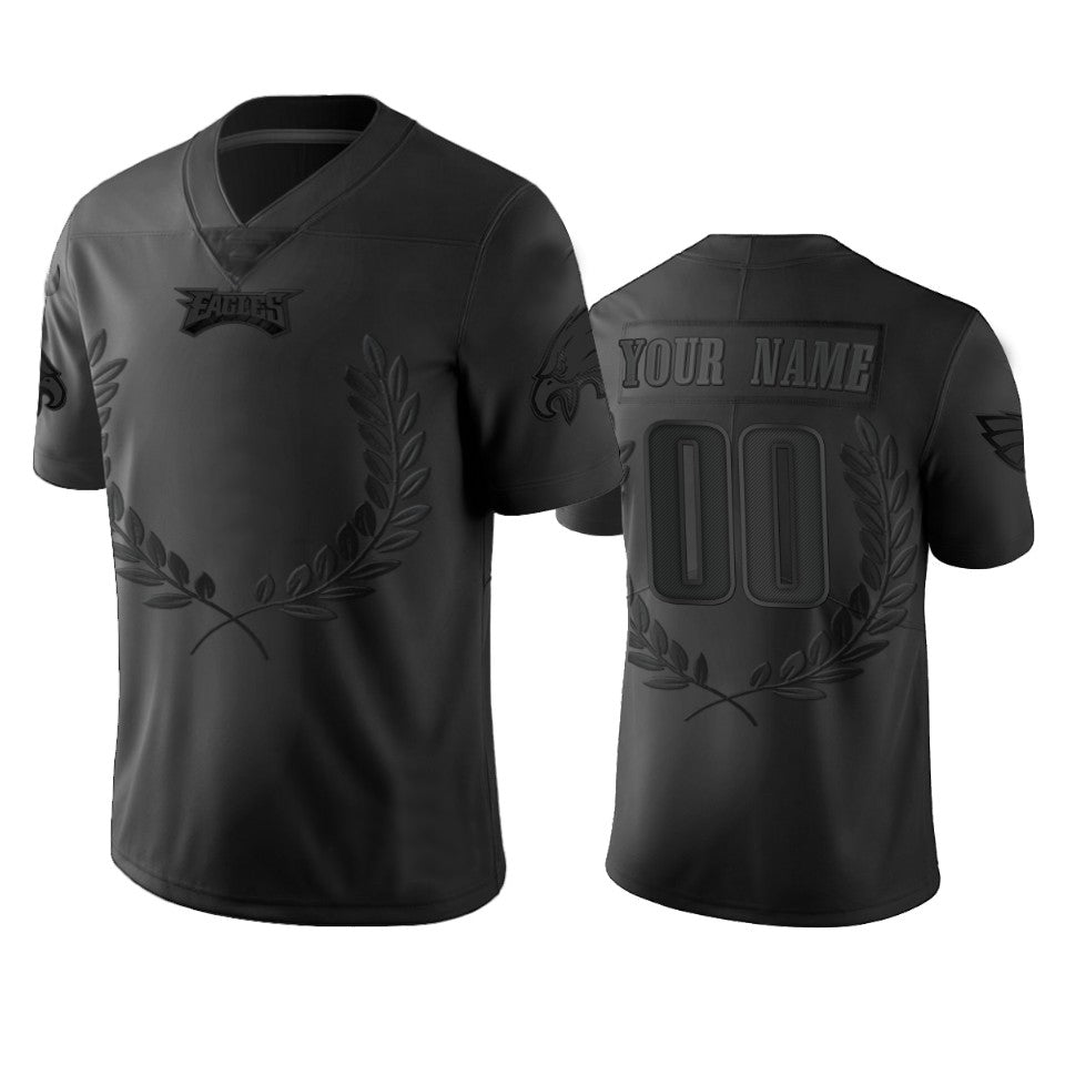Philadelphia Eagles Custom Black Vapor Limited Jersey