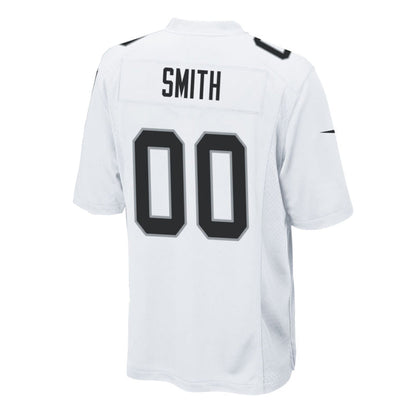 LV.Raiders #00 Geno Smith White Game Stitched American Football Jerseys
