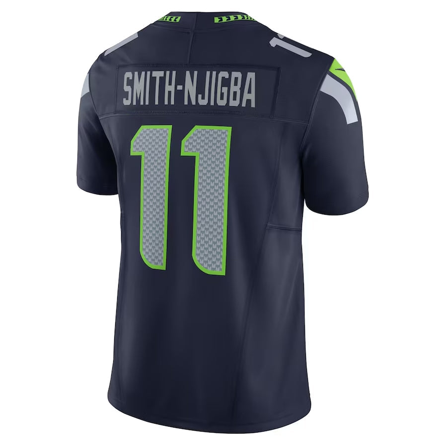 S.Seahawks #11 Jaxon Smith-Njigba Navy Vapor F.U.S.E. Limited Stitched American Football Jerseys