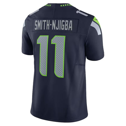S.Seahawks #11 Jaxon Smith-Njigba Navy Vapor F.U.S.E. Limited Stitched American Football Jerseys