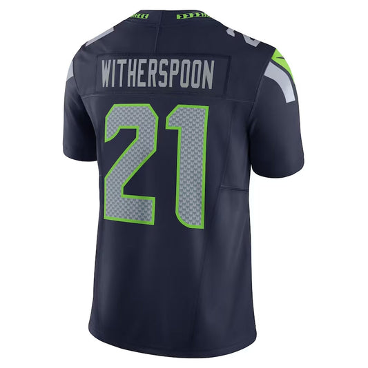 S.Seahawks #21 Devon Witherspoon Navy Vapor F.U.S.E. Limited Stitched American Football Jerseys