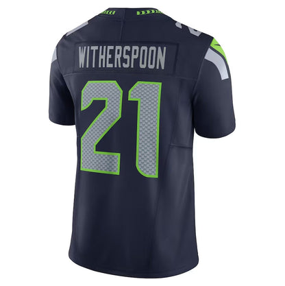 S.Seahawks #21 Devon Witherspoon Navy Vapor F.U.S.E. Limited Stitched American Football Jerseys