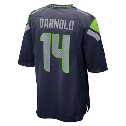 S.Seahawks #14 Sam Darnold Navy Game Stitched American Football Jerseys