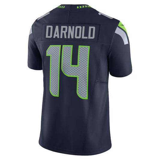 S.Seahawks #14 Sam Darnold Navy Vapor F.U.S.E. Limited Stitched American Football Jerseys