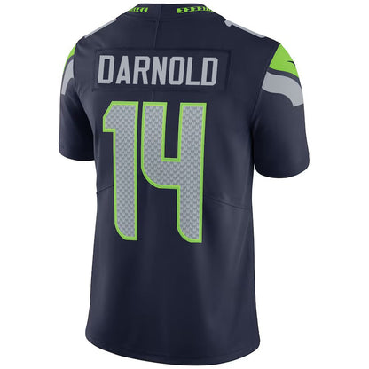 S.Seahawks #14 Sam Darnold Navy Vapor Limited Stitched American Football Jerseys