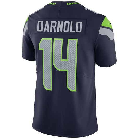 S.Seahawks #14 Sam Darnold Navy Vapor Limited Stitched American Football Jerseys