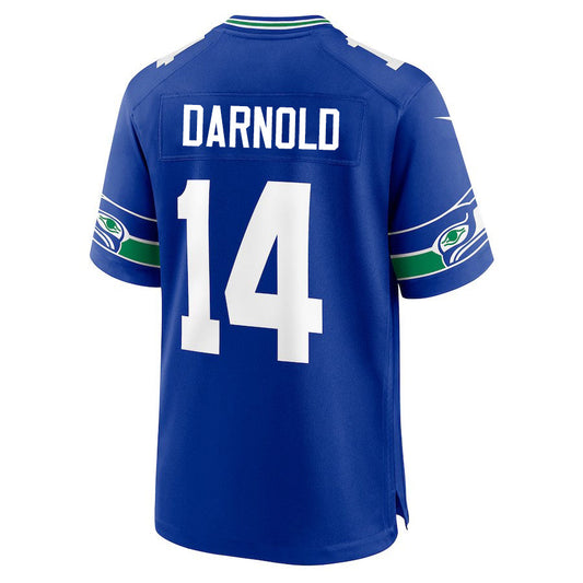 S.Seahawks #14 Sam Darnold Royal Game Stitched American Football Jerseys