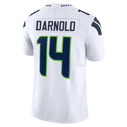 S.Seahawks #14 Sam Darnold White Vapor F.U.S.E. Limited Stitched American Football Jerseys