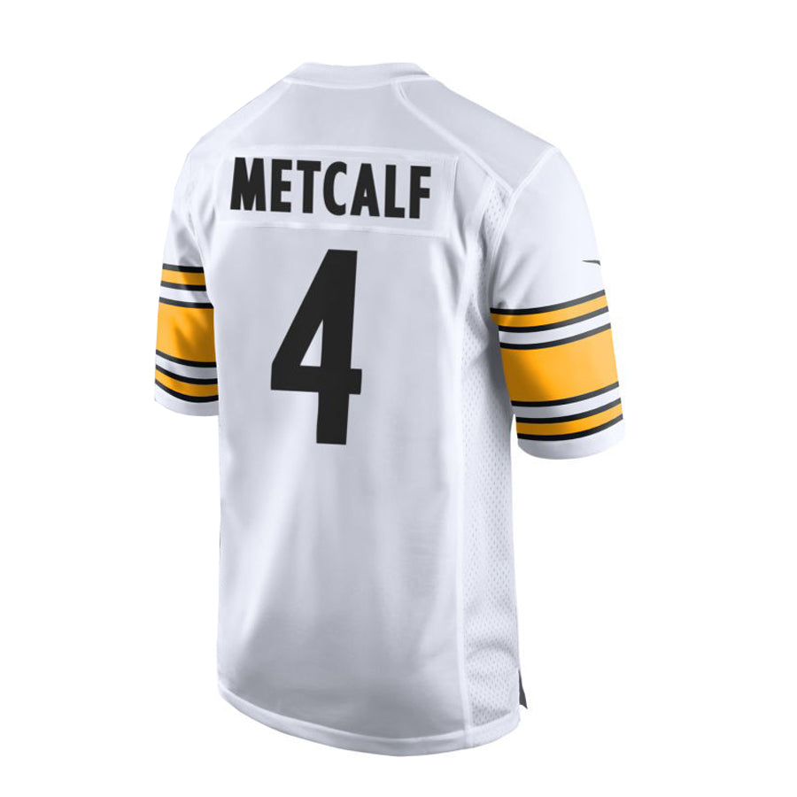 P.Steelers #4 DK Metcalf White Game Stitched American Football Jerseys