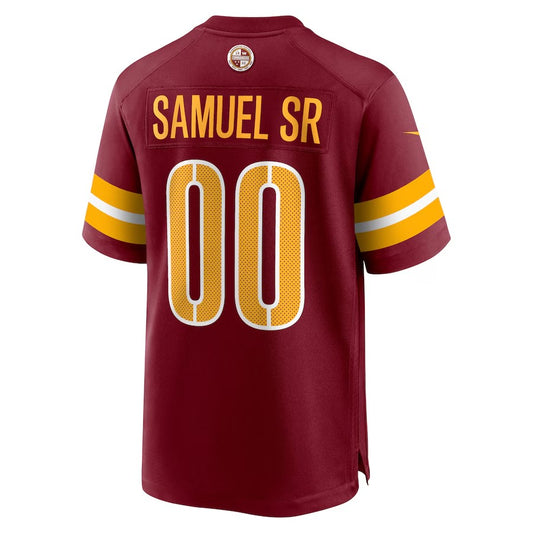 W.Commanders #00 Deebo Samuel Sr Burgundy Game Stitched American Football Jerseys